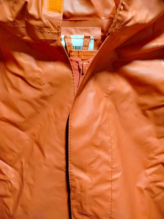 Rain jacket (2XL, Orange) 100% waterproof for fishing, motorcycle riding, garden work, farm work