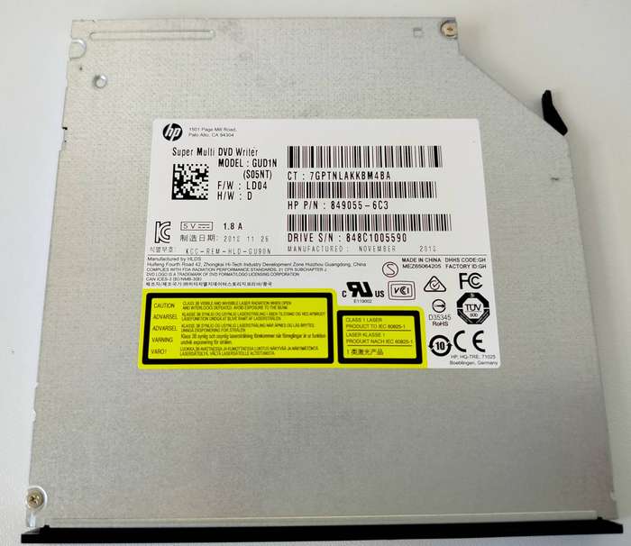 HP Slimline DVD write