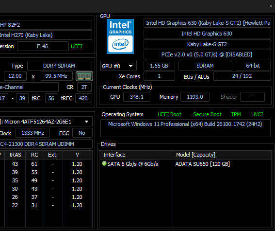 HP i7 7700 | Windows 11 Pro (activated)