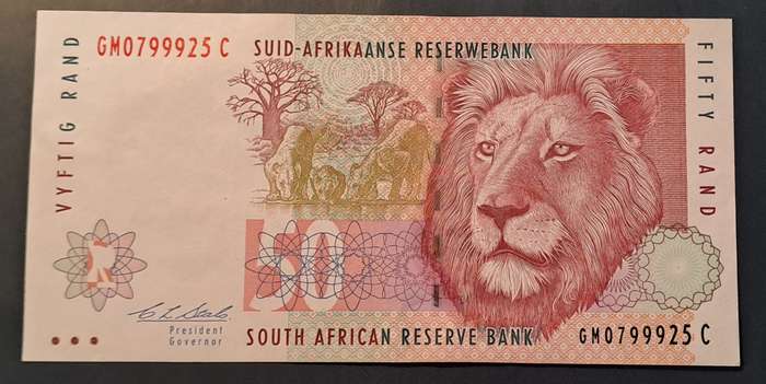 1992 Vyftig Fifty Rand Stals second issue GM0799925C
