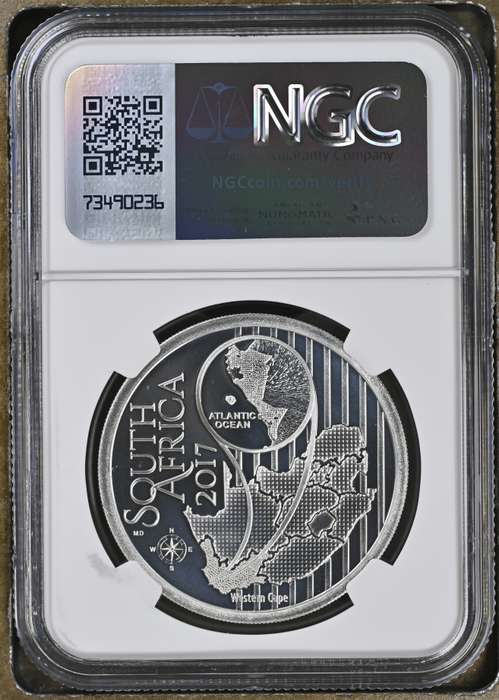 2017 PF69 Silver Proof Hydroprogne Caspia (Caspian Tern) Colorized R10 (1oz Silver)