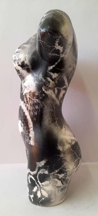 Hilton Edwards Abstract Art - ceramic female torso