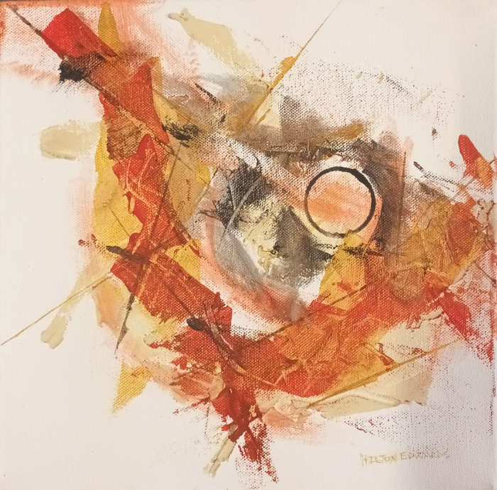 Hilton Edwards Abstract Art Painting - set of 2