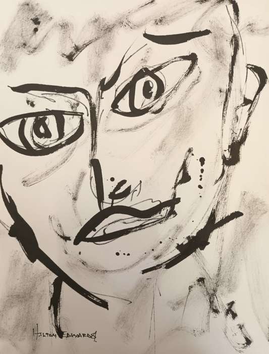 Hilton Edwards Abstract Art Painting - Portrait Series