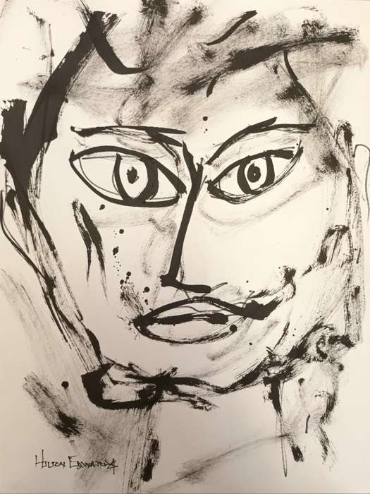 Hilton Edwards Abstract Art Painting - Portrait Series