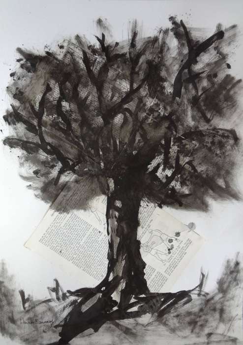Hilton Edwards Abstract Art Painting tree series