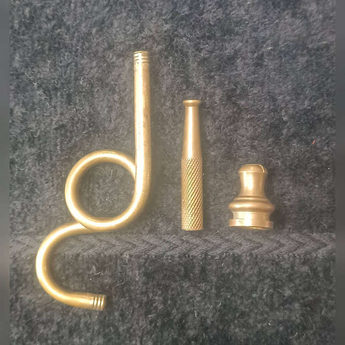 Vintage brass smoking pipe