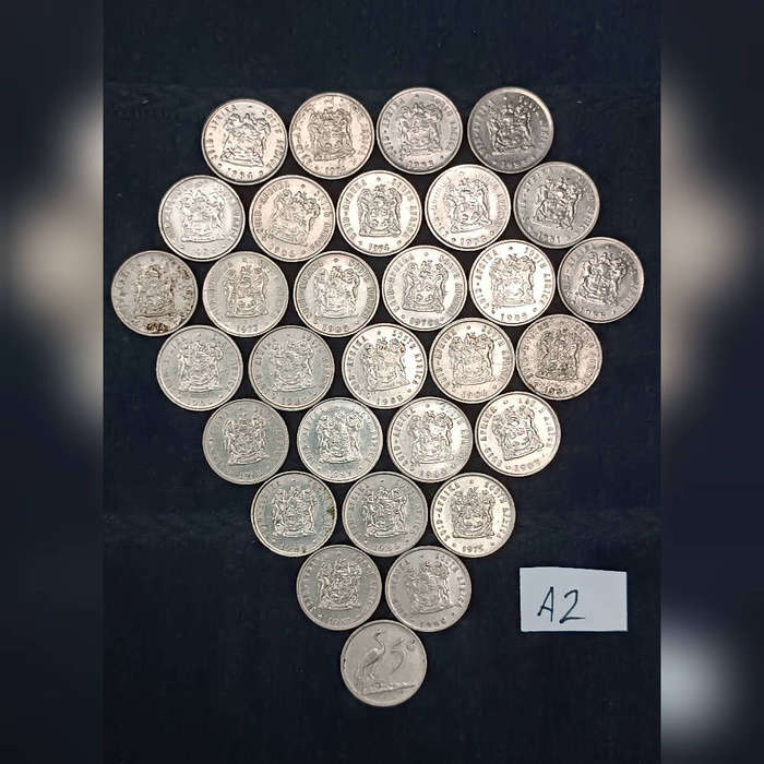 South Africa five cent coins (lot A2) 5c x 30