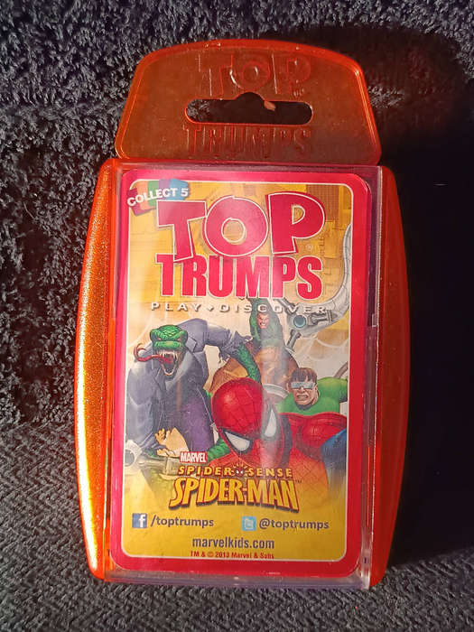 Top Trumps: marvel Spider-Man collectors cards.