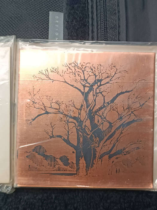 Rhodesia memorabilia copper coasters Victoria falls series set of 6