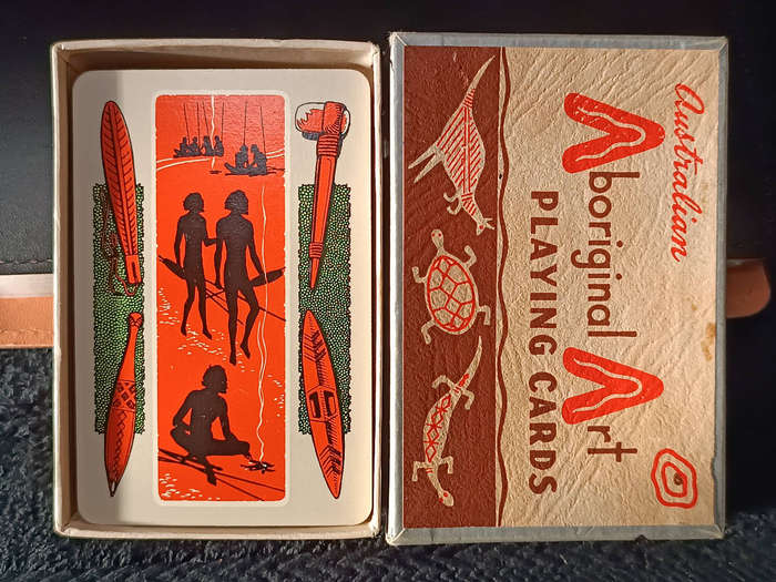 Australian vintage Aboriginal art playing cards
