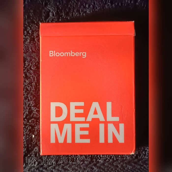 Playing cards Bloomberg deal me in