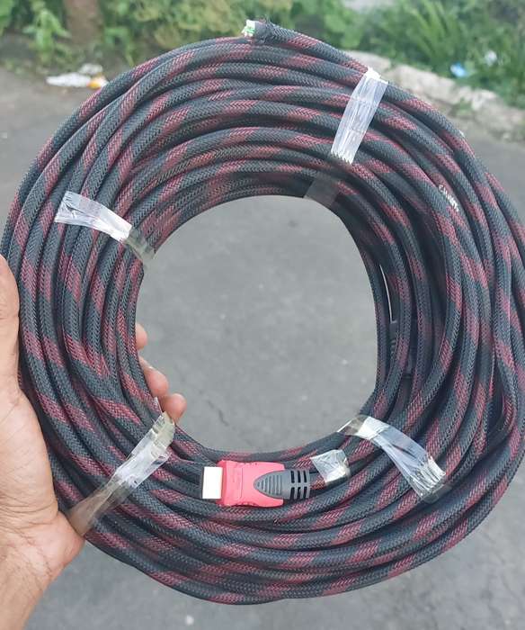 32 METRE MAY BE MORE HDMI CABLE ONE SIDE HAS HDMI THE OTHER END HAS NONE