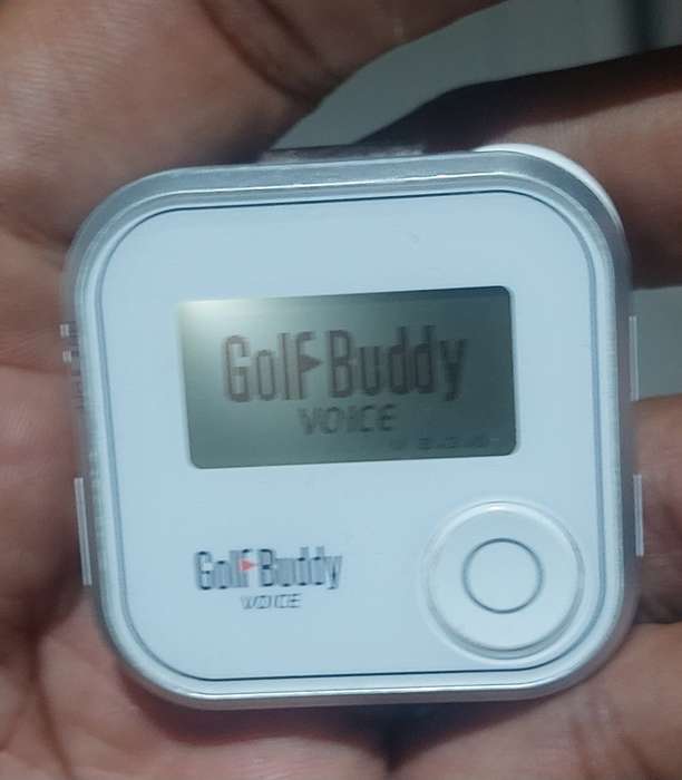 GOLF BUDDY VOICE  GPS RANGEFINDER BOXED  WITH ALL ASESSORIES WORKS PERFECTLY