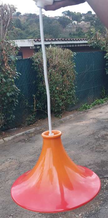rare large 2x  pendant lights bid for both