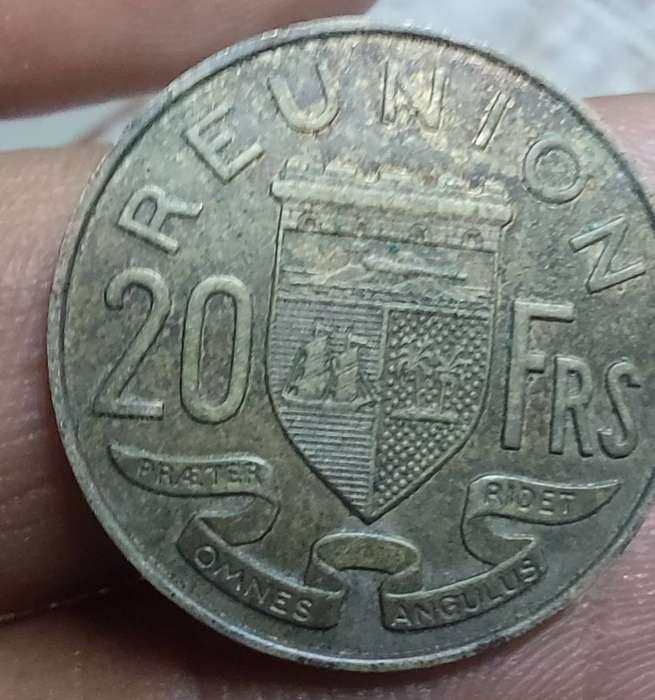 Rare 20 Francs coin from Réunion 1961