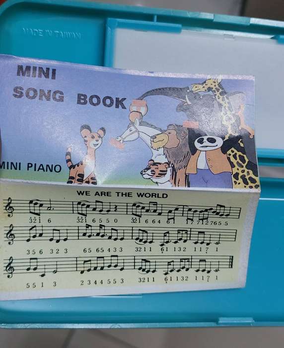 Vintage toy piano pencil cases