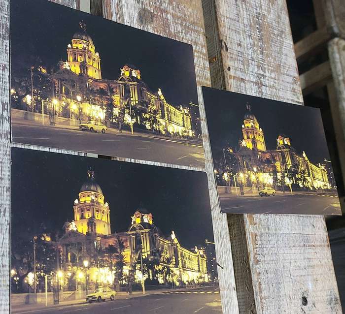 Vintage 1985 durban city hall postcard bid for all 3