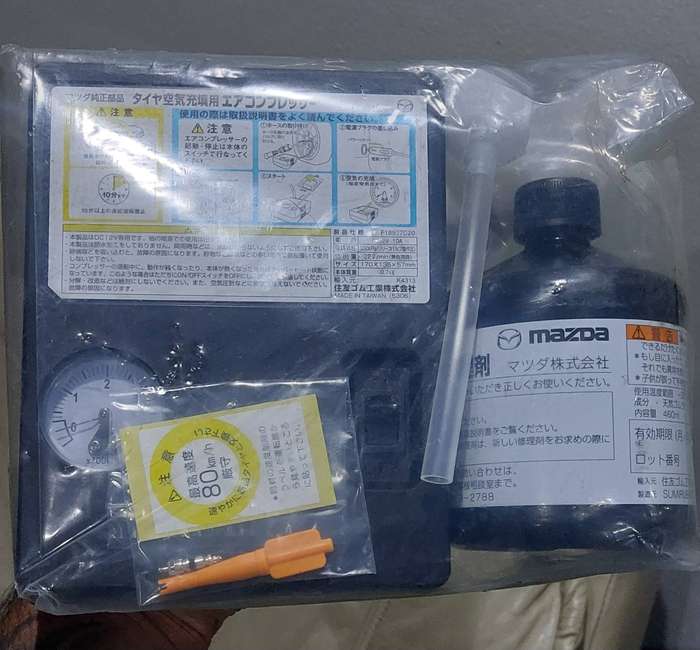 Mazda tyre mobility kit