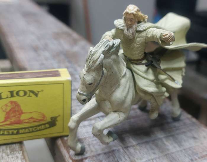 Gandalf the White on Horseback from The Lord of the Rings