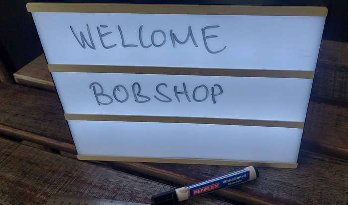 Large Led light box 300x220mm with marker to write messages decor