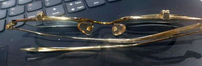 Vintage gold frame flip glasses top condition