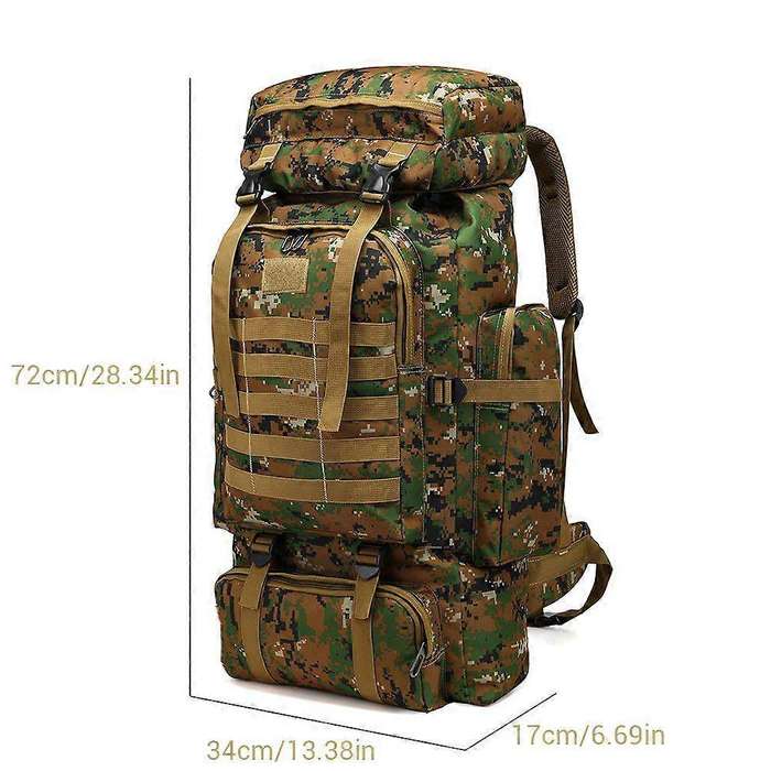 80L Camping & Hiking Large Capacity Travel and Tactical Backpack