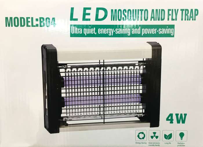 4W LED ULTRA QUIET MOSQUITO AND FLY TRAP ENERGY-SAVING & POWER-SAVING