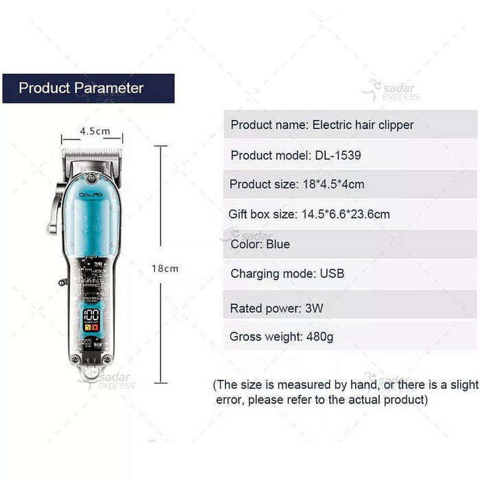 Daling Professional Hair Clippers DL-1539