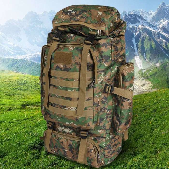 80L Camping & Hiking Large Capacity Travel and Tactical Backpack