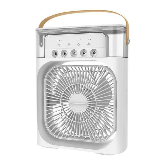 USB-Powered Portable Air Cooler & Mist Fan Bundle  4 Modes + 20,000mAh Powerbank