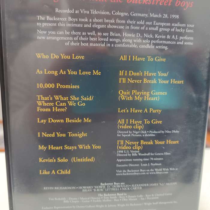 A Night out with the Backstreet Boys DVD