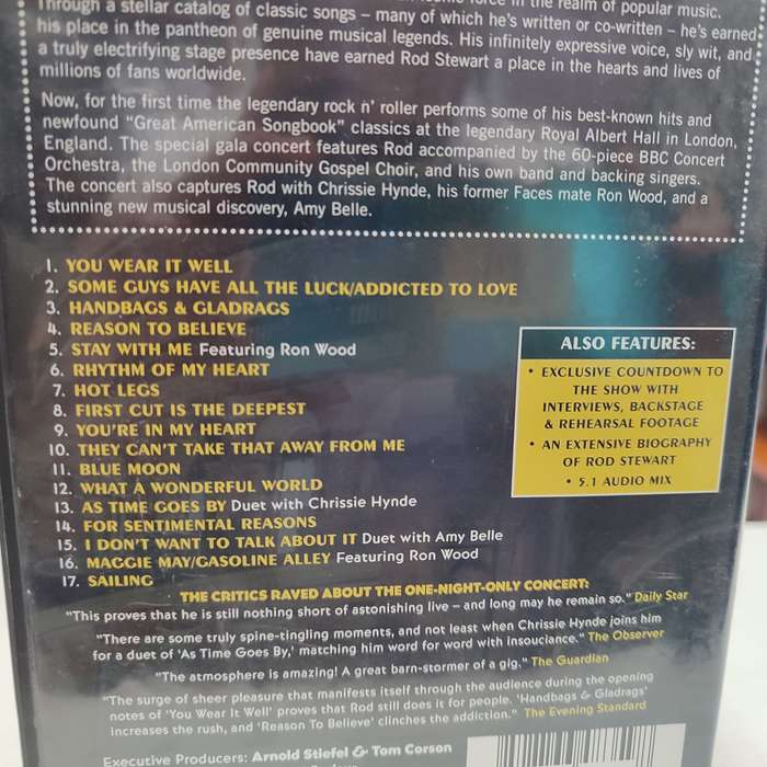 Rod Stewart at the Royal Albert Hall One Night Only Dvd