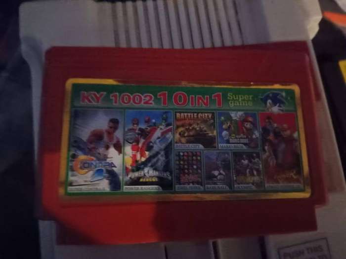 10 in 1  TV Game Cartridge ( includes Super Contra  )