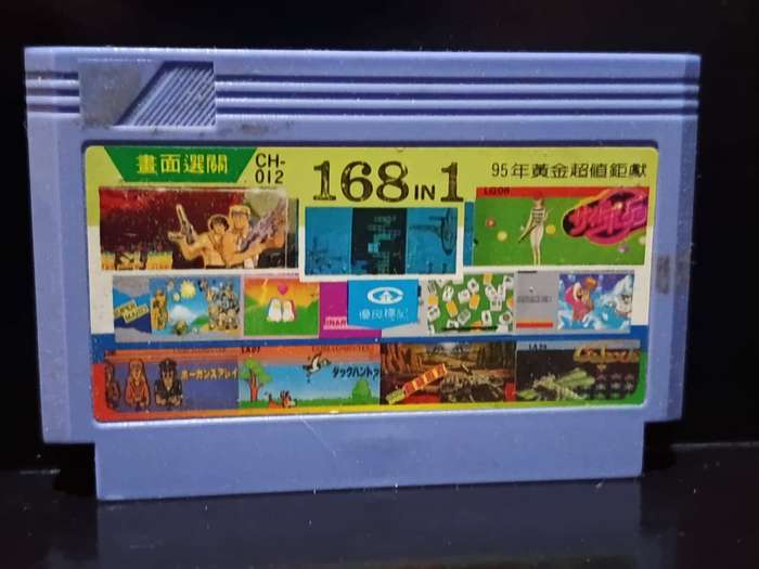 14 in 1 (168 in 1 on label)  TV Game Cartridge