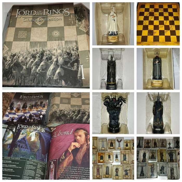 Lord of the Rings lead figure chess bundle From Eaglemoss