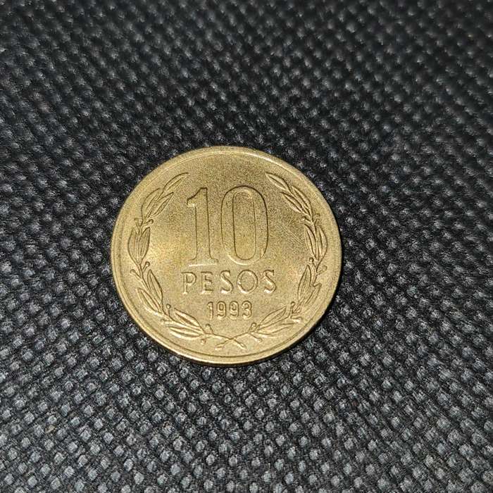 1993 REPUBLIC OF CHILE 10 PESOS