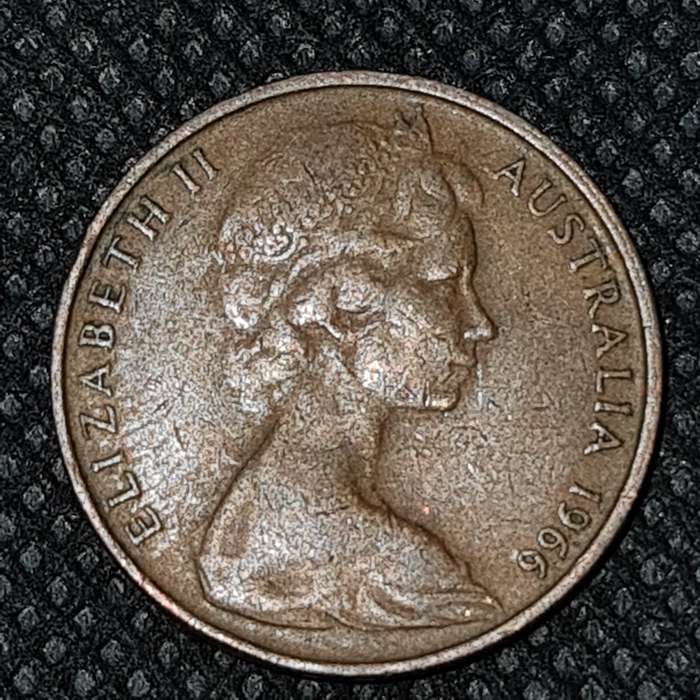 1966 Australia 2 Cents Elizabeth II