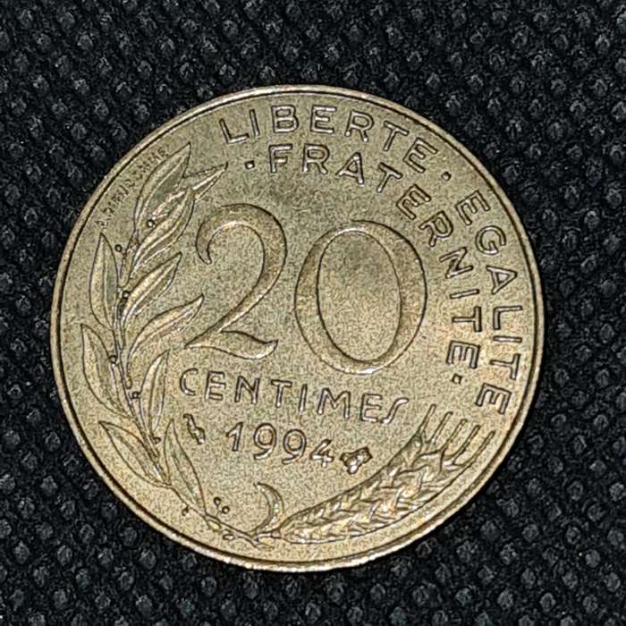 1994 France  20 Centimes
