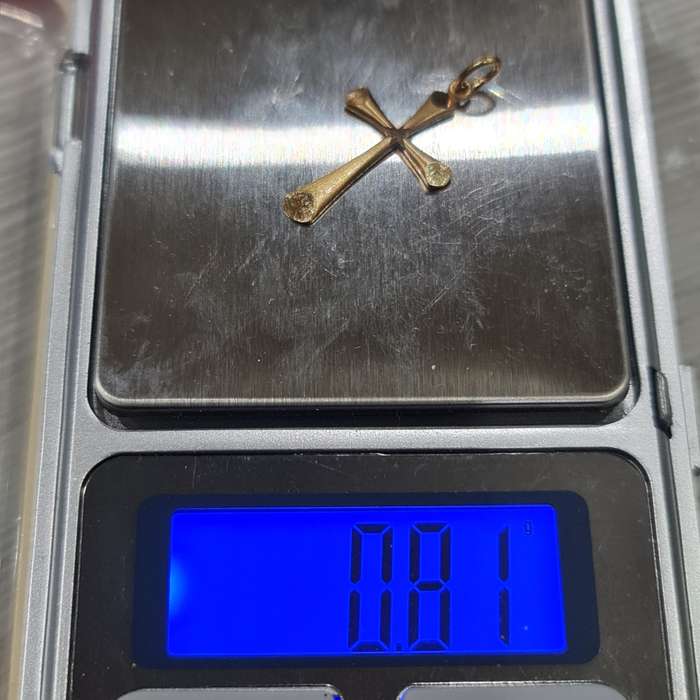 9CT YELLOW GOLD CROSS