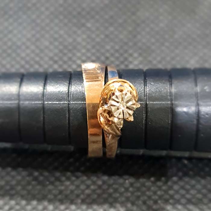 9CT YELLOW GOLD WEDDING SET