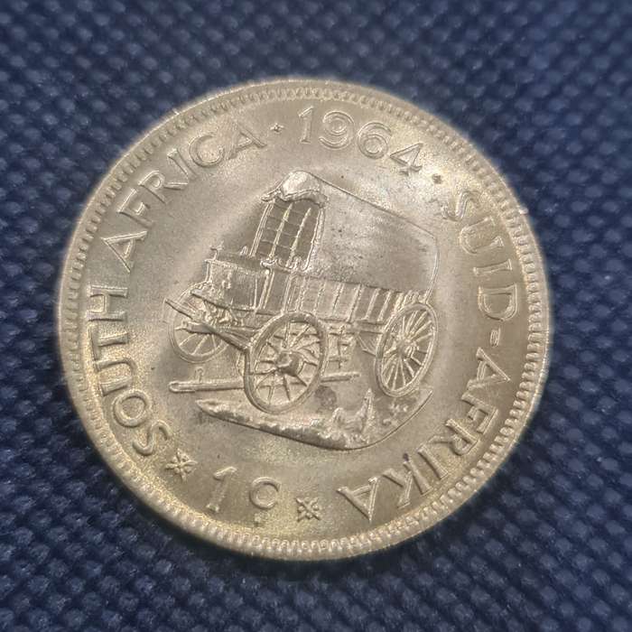 1961 SOUTH AFRICA REPUBLIC UNC 1c COIN