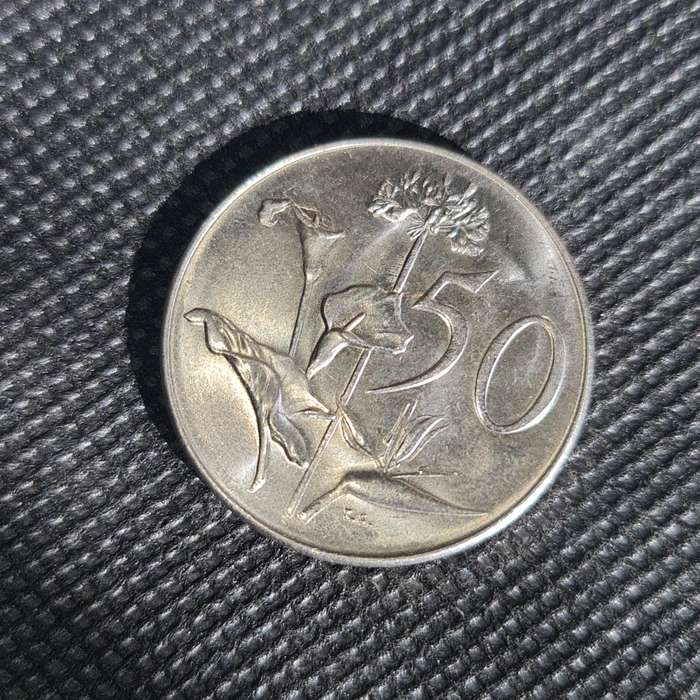1966 SOUTH AFRICA 50 CENT ENGLISH