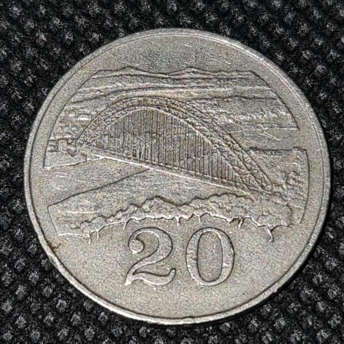 1980 Zimbabwe  20 Cent
