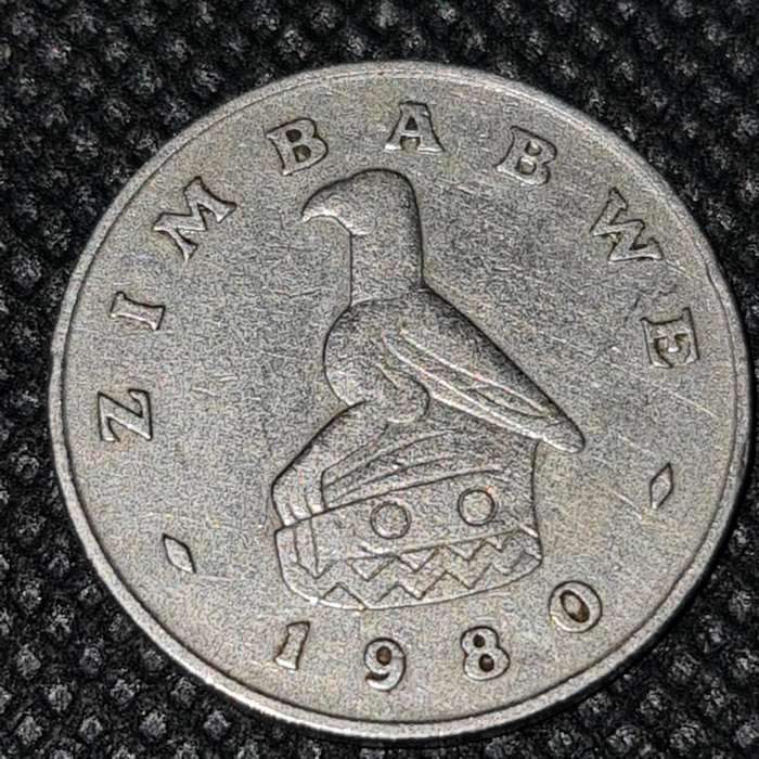 1980 Zimbabwe  20 Cent