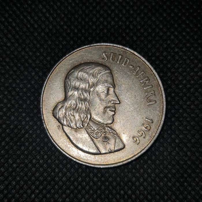 1966 SOUTH AFRICA R1 COIN AFRIKAANS