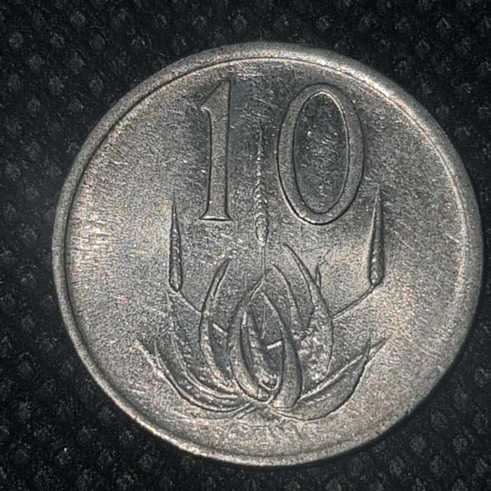 1976 + 1984 SOUTH AFRICA  10 CENT COINS