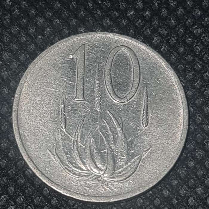 1976 + 1984 SOUTH AFRICA  10 CENT COINS