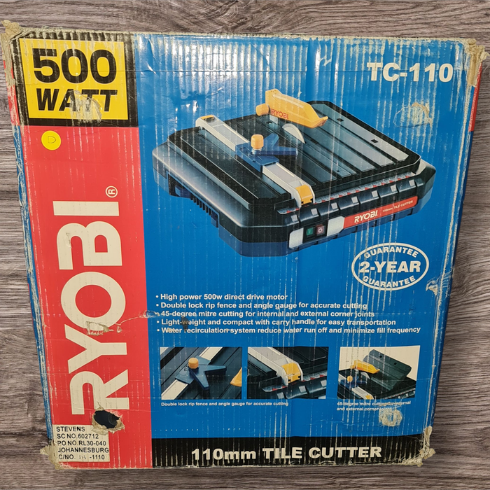 RYOBI ELECTRIC 500W TILE CUTTER