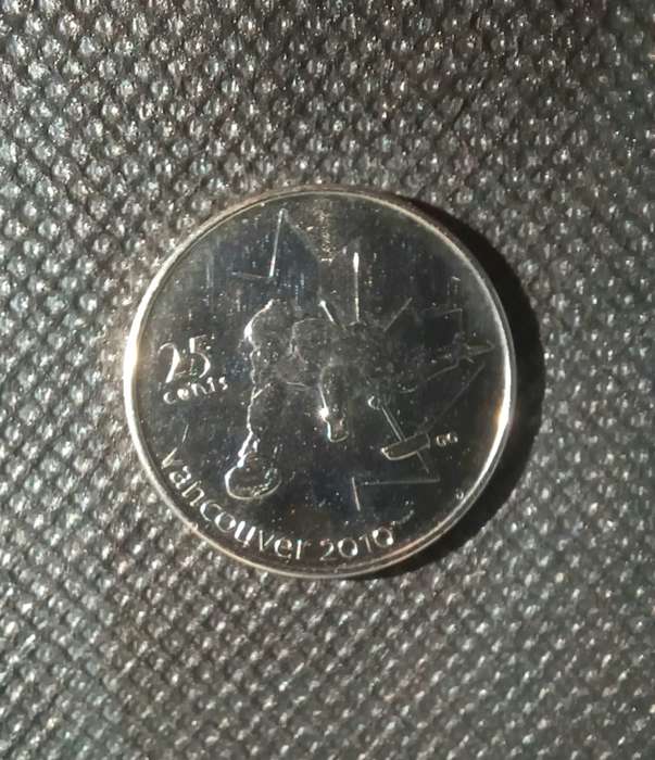 2010 Canada Coin 25 CENTS Winter Olympics Vancouver
